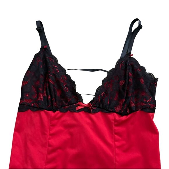 Rene Rofe Womens Sleepwear/Lingerie-Red/Black-Size M/L-GUC - Picture 2 of 7